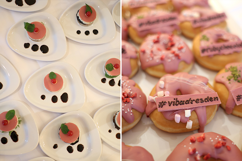 Ruby Chocolate Finger Food und Donuts Ruby Chocolate Finger Food und Donuts