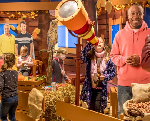 kika-baumhaus-ausstellung Kinder im KiKA-Baumhaus am Eröffnungstag