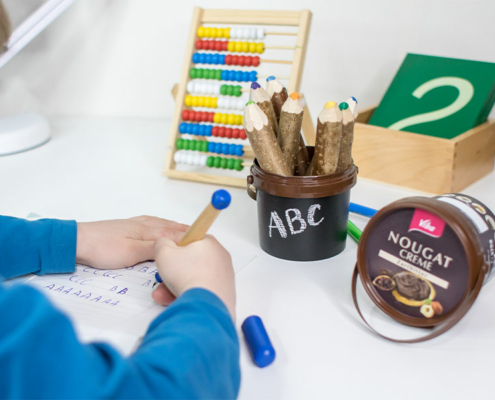 DIY Stiftehalter für Kinder