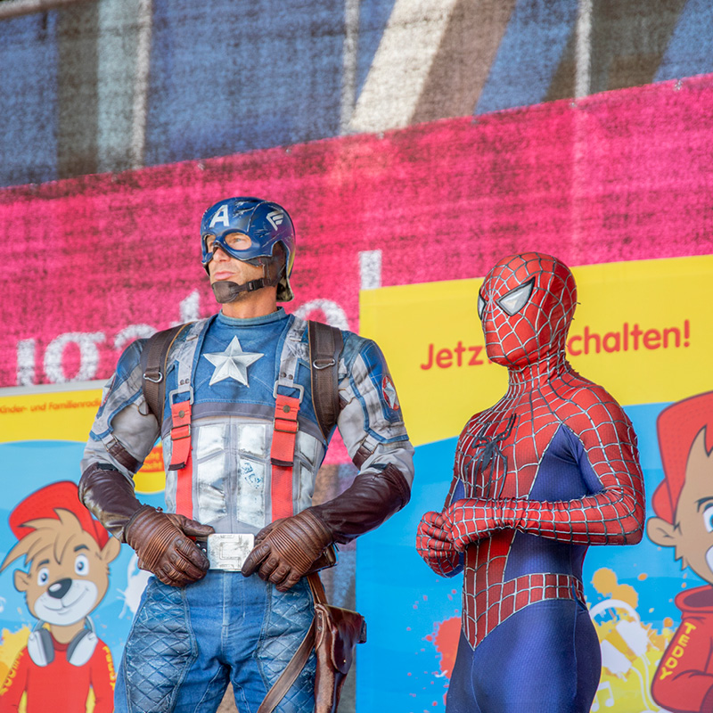 Superhelden Superhelden am Thüringentag