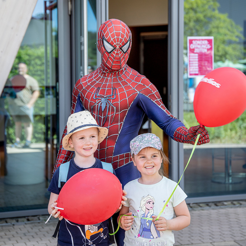Spiderman Meet and Greet mit Spiderman