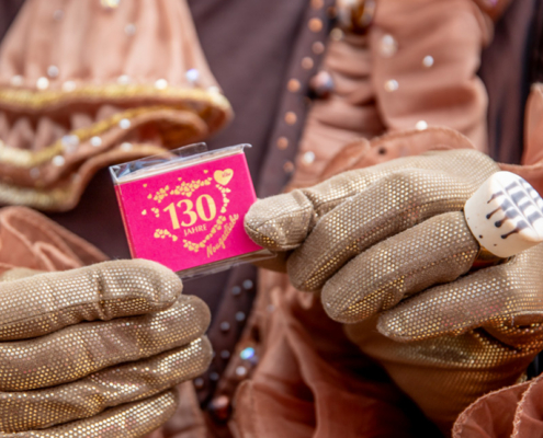 130 Jahre Nougatliebe Schokolade Schokoladentafel mit 130 Jahre Nougatliebe