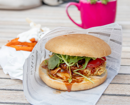 Food Truck Burger Crispy Chicken Burger