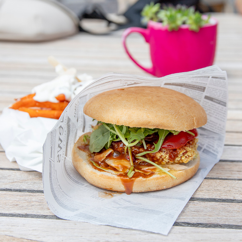 Food Truck Burger Crispy Chicken Burger