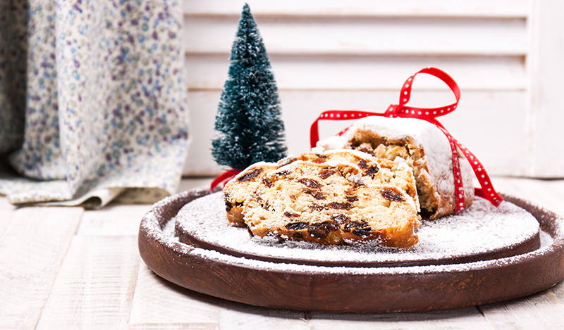 Stollen mit Nougat Stollen mit Viba Nougat