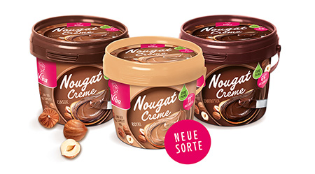 Viba Nougat-Cremes in drei Sorten