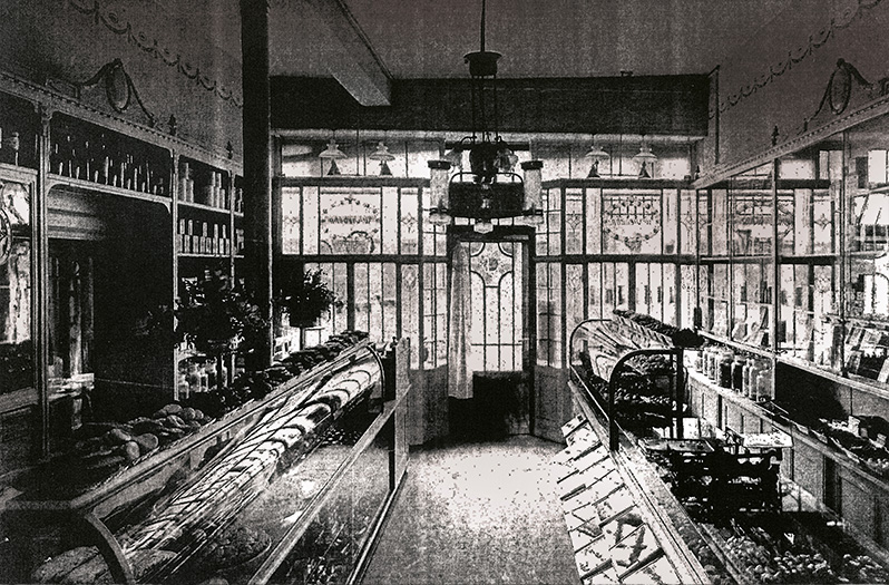 Verkaufsraum um 1910
