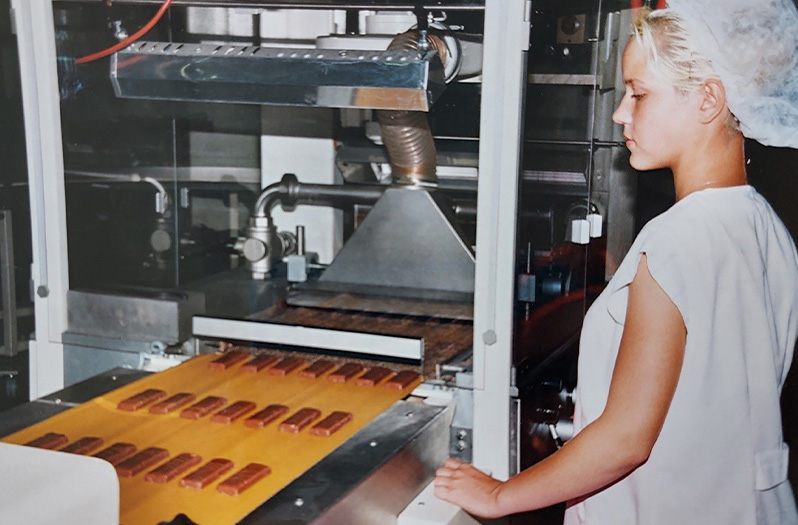 Produktion der Frucht-Konzentrat-Schnitte