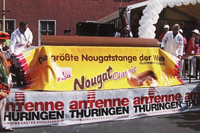 Die größte Nougatstange der Welt