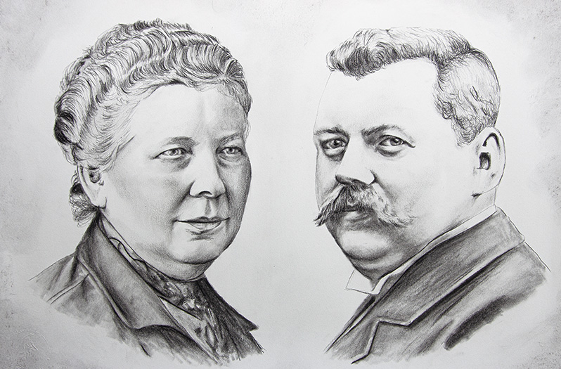 Portait von Anna Reim und Willy Viebahn