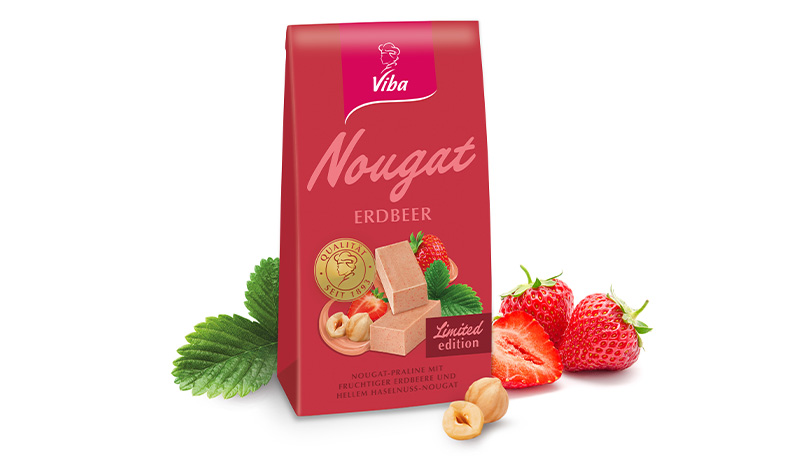 Viba Erdbeer-Nougat Beutel
