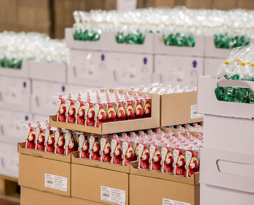 Schoko-Weihnachtsmänner Schokoladen Weihnachtsmänner von HEILEMANN