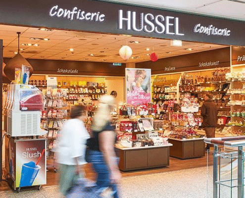 Confiserie HUSSEL Blick in eine HUSSEL Confiserie Filiale