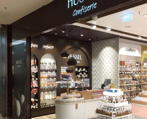 HUSSEL Confiserie Blick in eine HUSSEL Confiserie Filiale