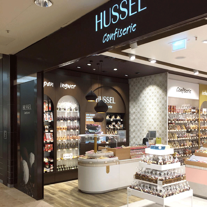 HUSSEL Confiserie Blick in eine HUSSEL Confiserie Filiale