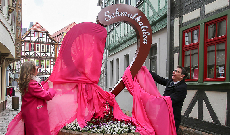 Nougatstadt Schmalkalden Einweihung Nougatstadt Schmalkalden